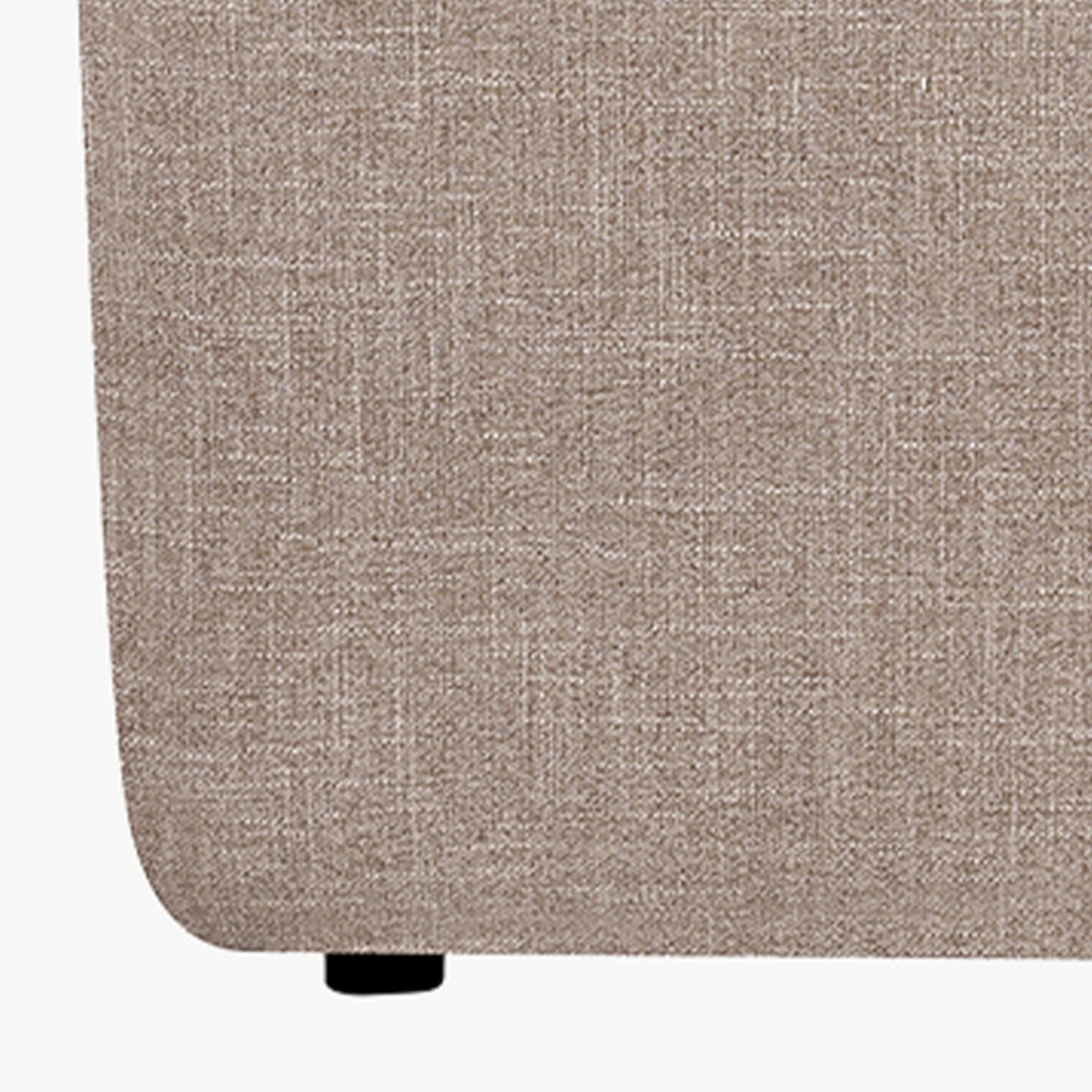 ALMA Canapé d'angle modulable en tissu beige