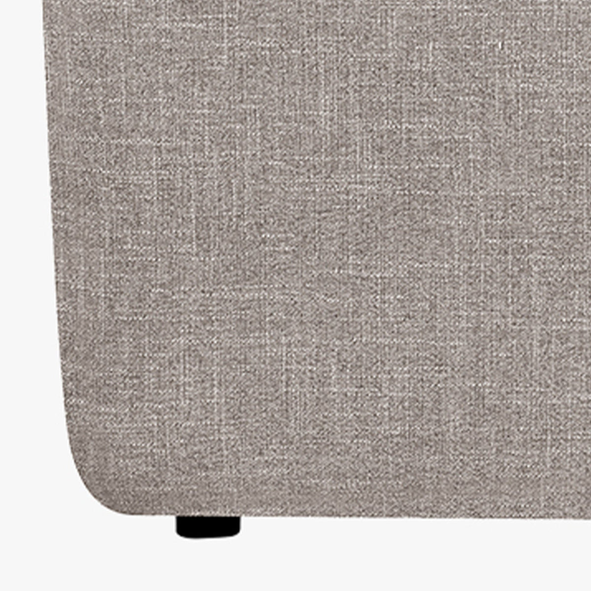 ALMA Canapé d'angle modulable en tissu taupe