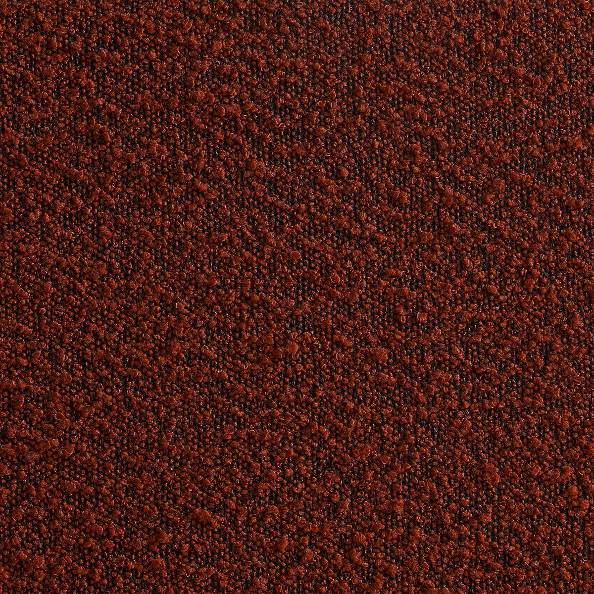 BERY Fauteuil pivotant en tissu bouclette terracotta
