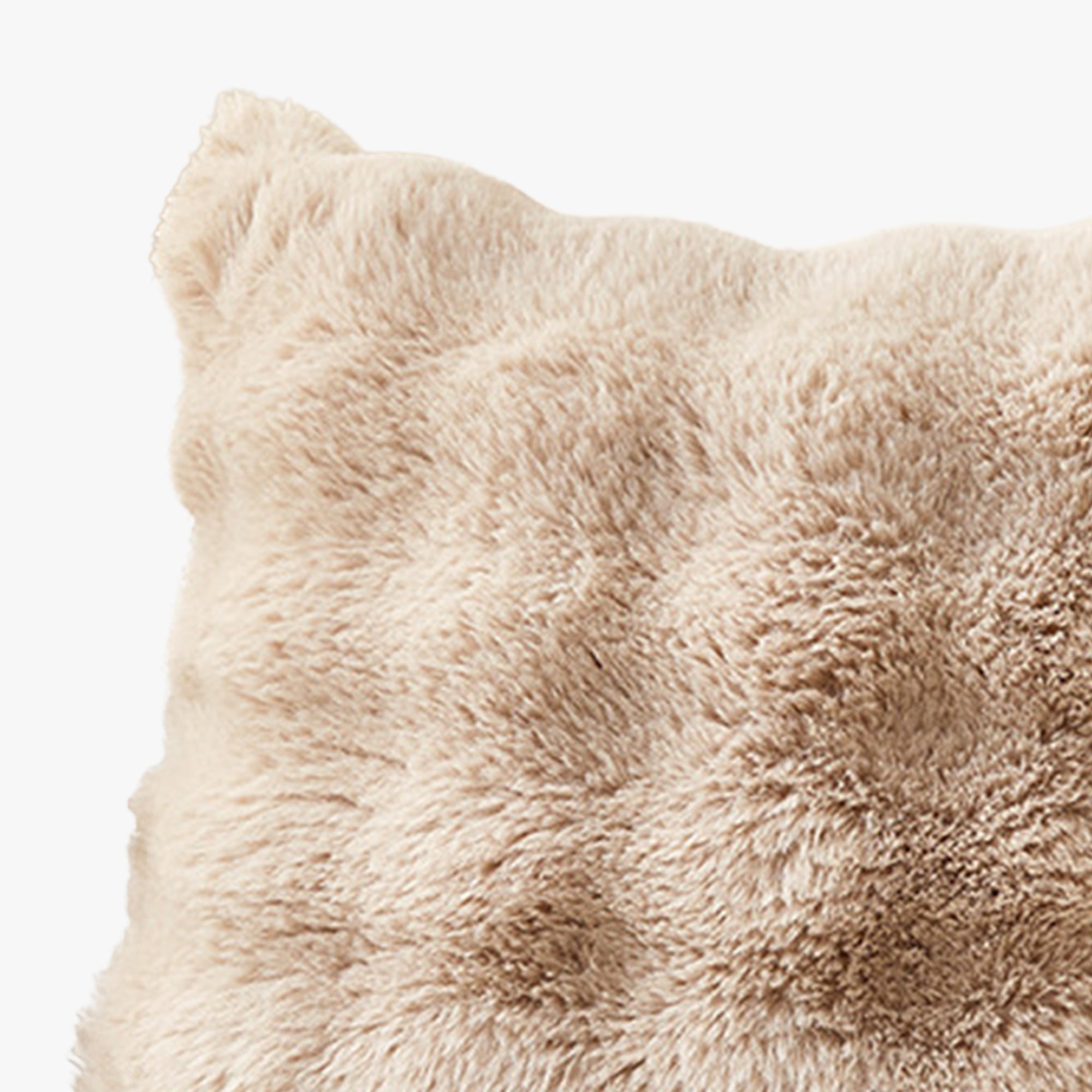 BUBBLE Coussin carré en tissu camel 43x43 cm