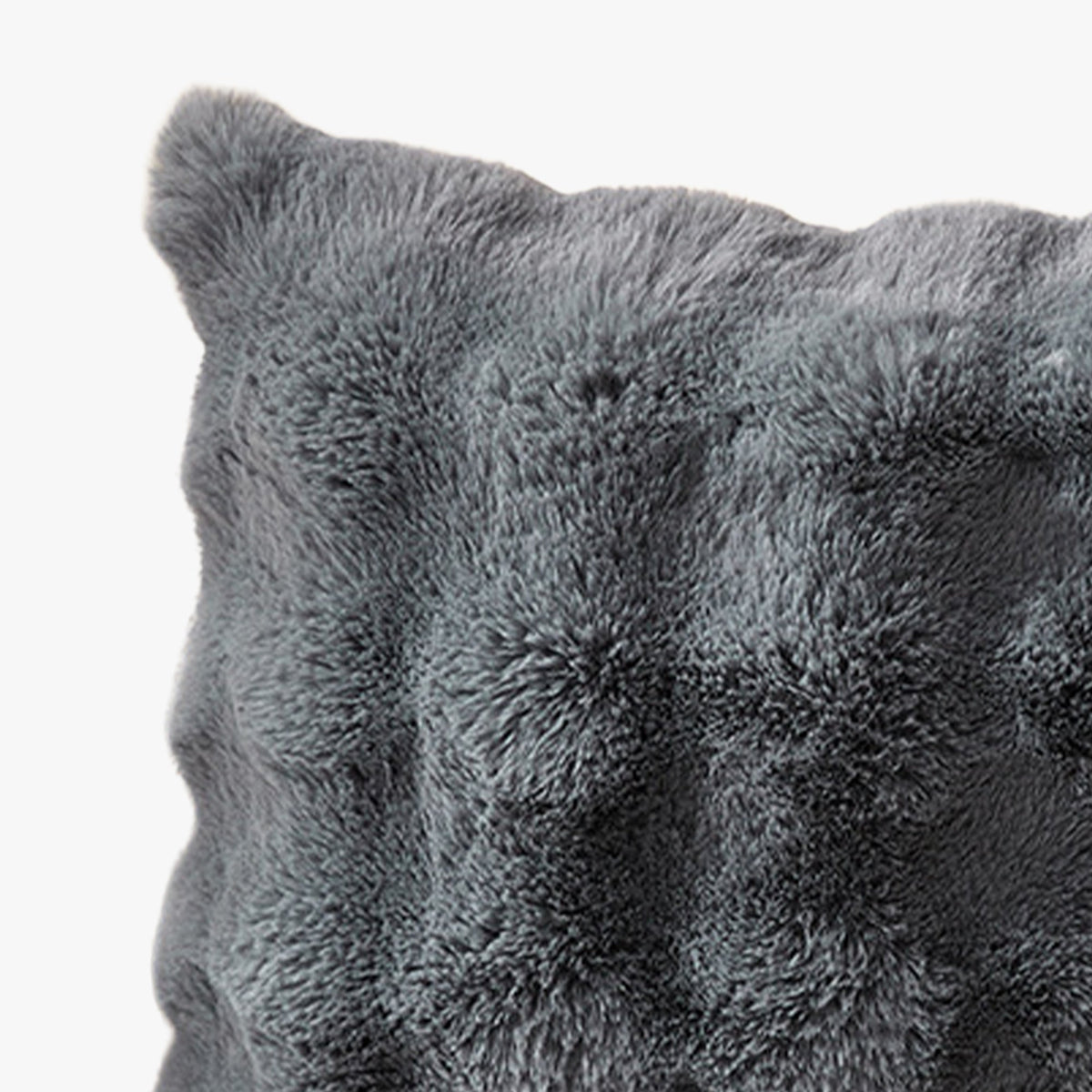 BUBBLE Coussin carré en tissu gris 43x43 cm