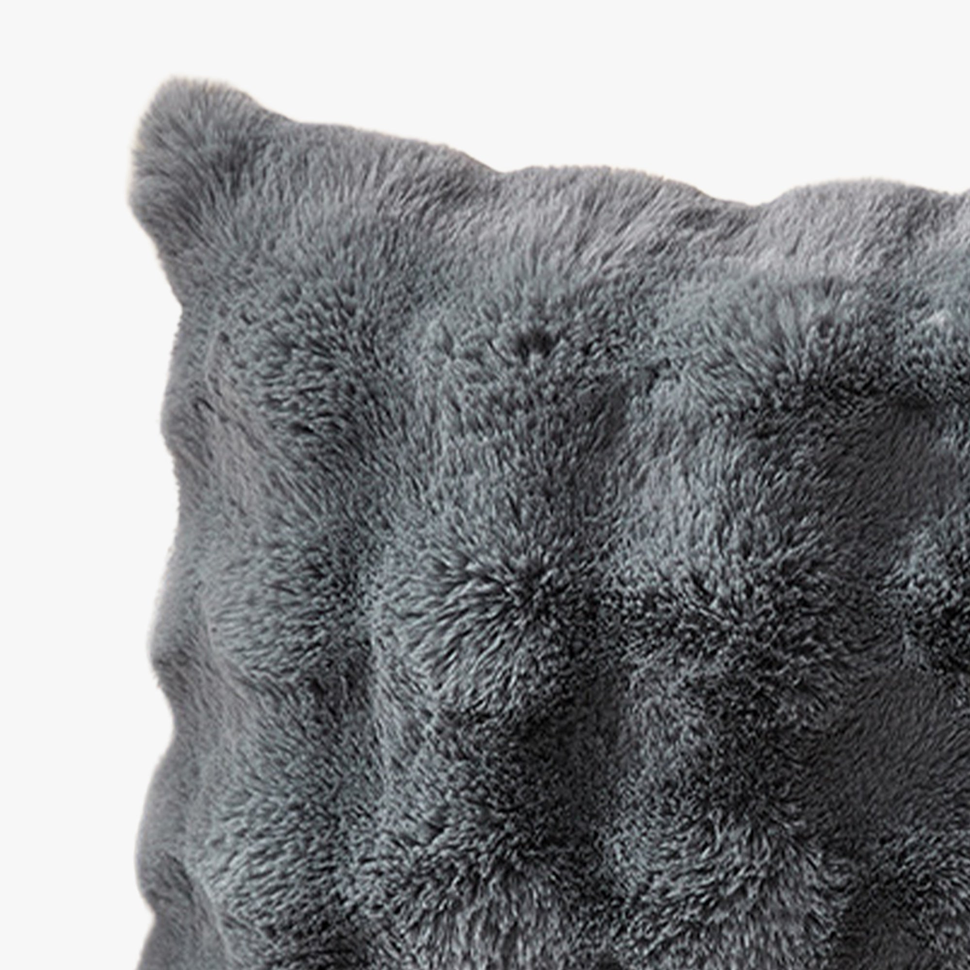BUBBLE Coussin carré en tissu gris 43x43 cm