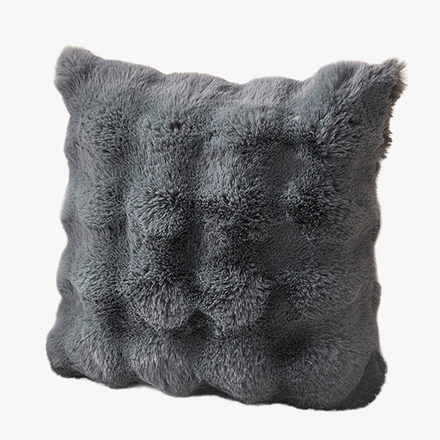 BUBBLE Coussin carré en tissu gris 43x43 cm