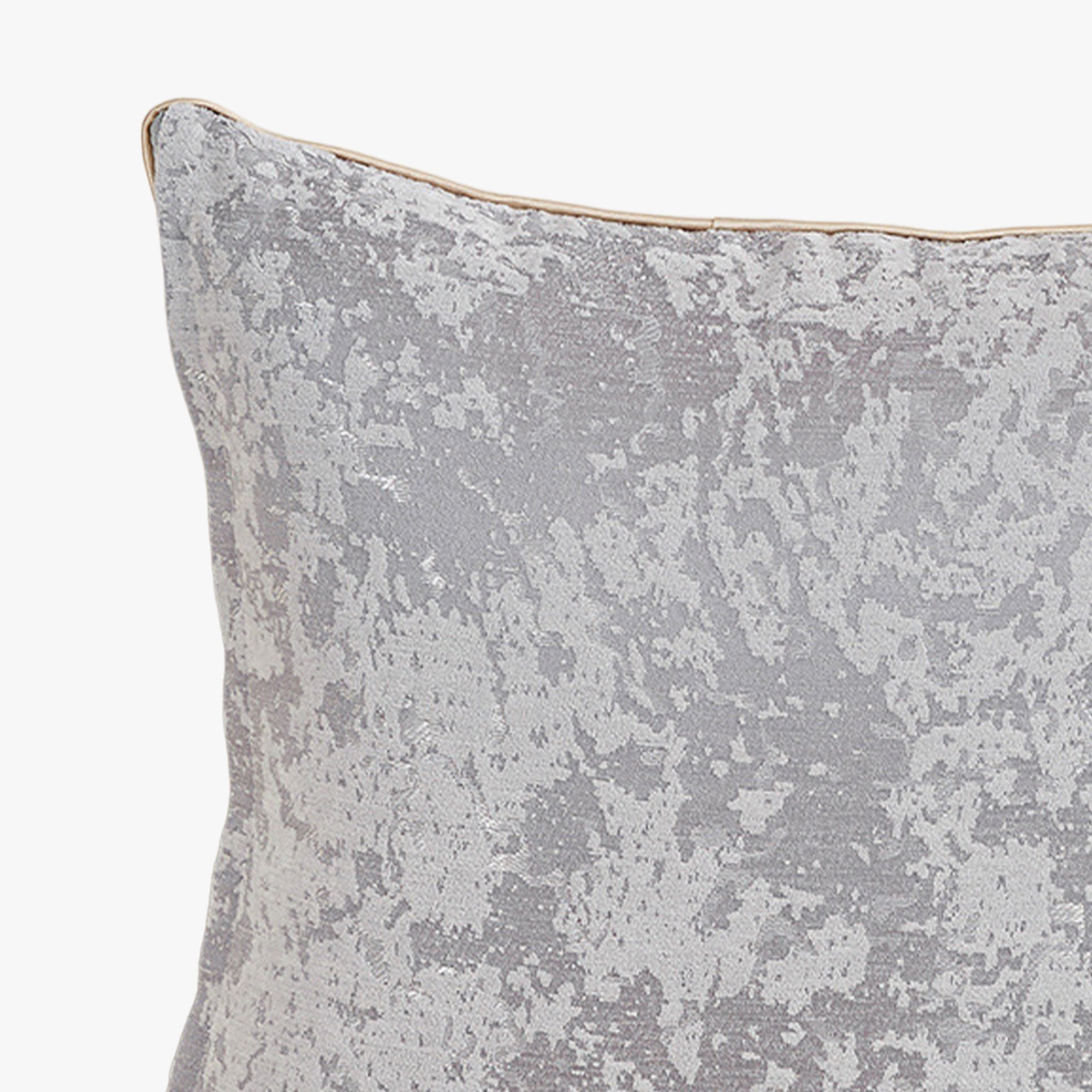 CEOLIA Coussin carré en tissu gris 45x45 cm