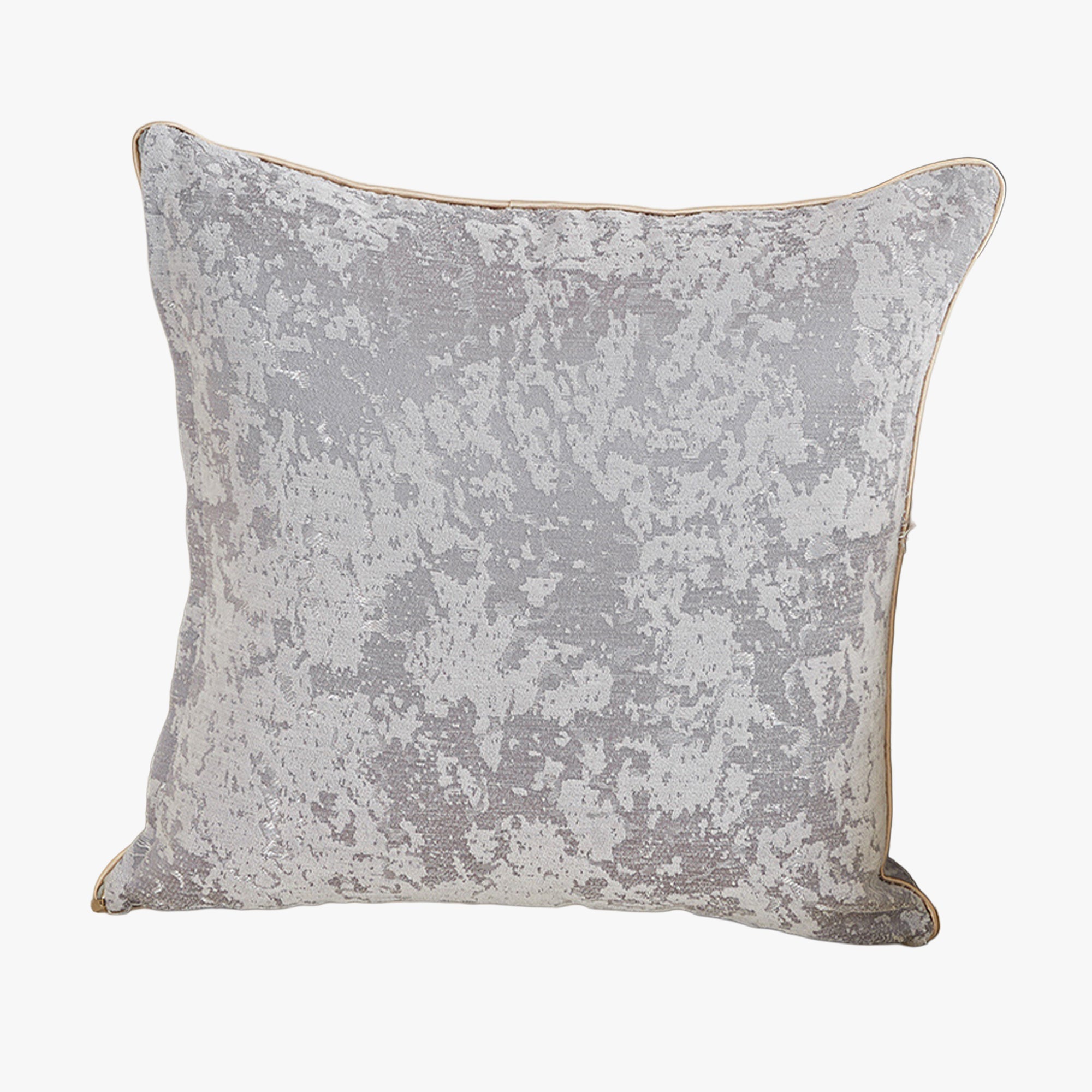 CEOLIA Coussin carré en tissu gris 45x45 cm
