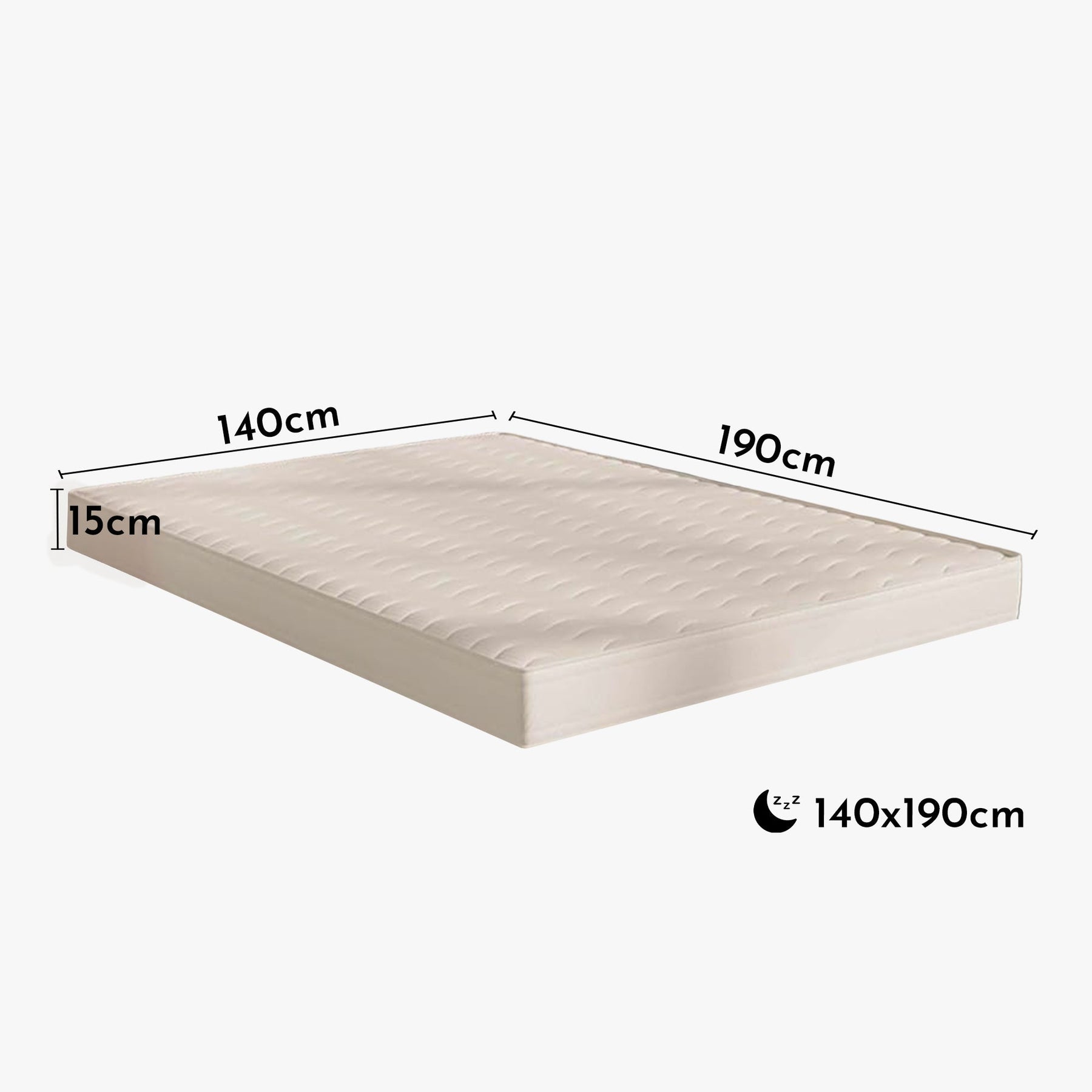 DREAM Matelas Eco 140x190 15 cm