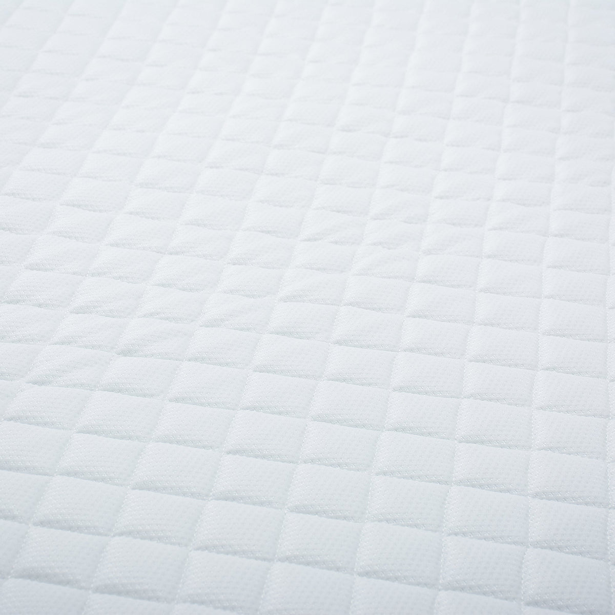 FELYA Canapé 3 places convertible matelas 12 cm en tissu écru
