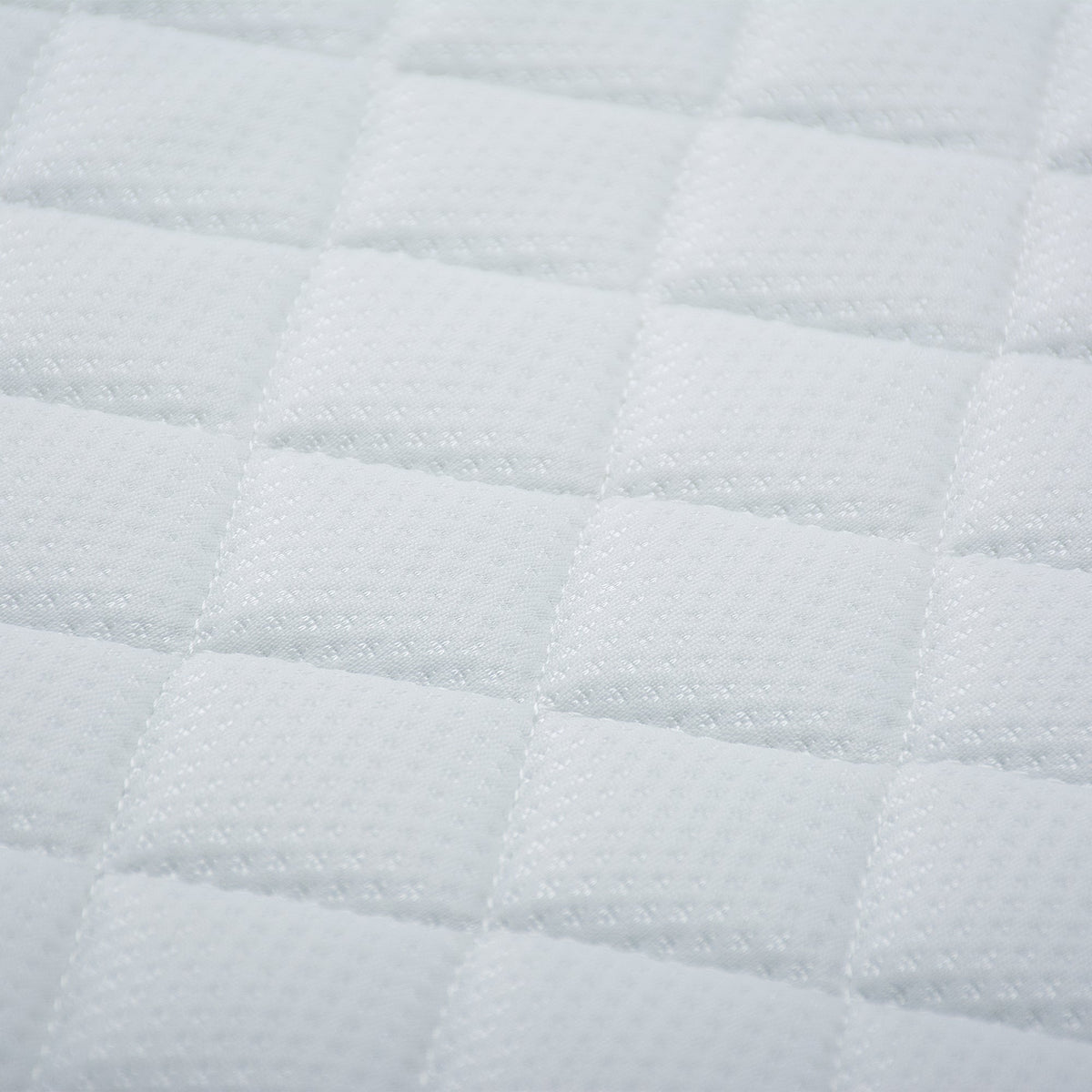 FELYA Canapé 3 places convertible matelas 12 cm en tissu écru