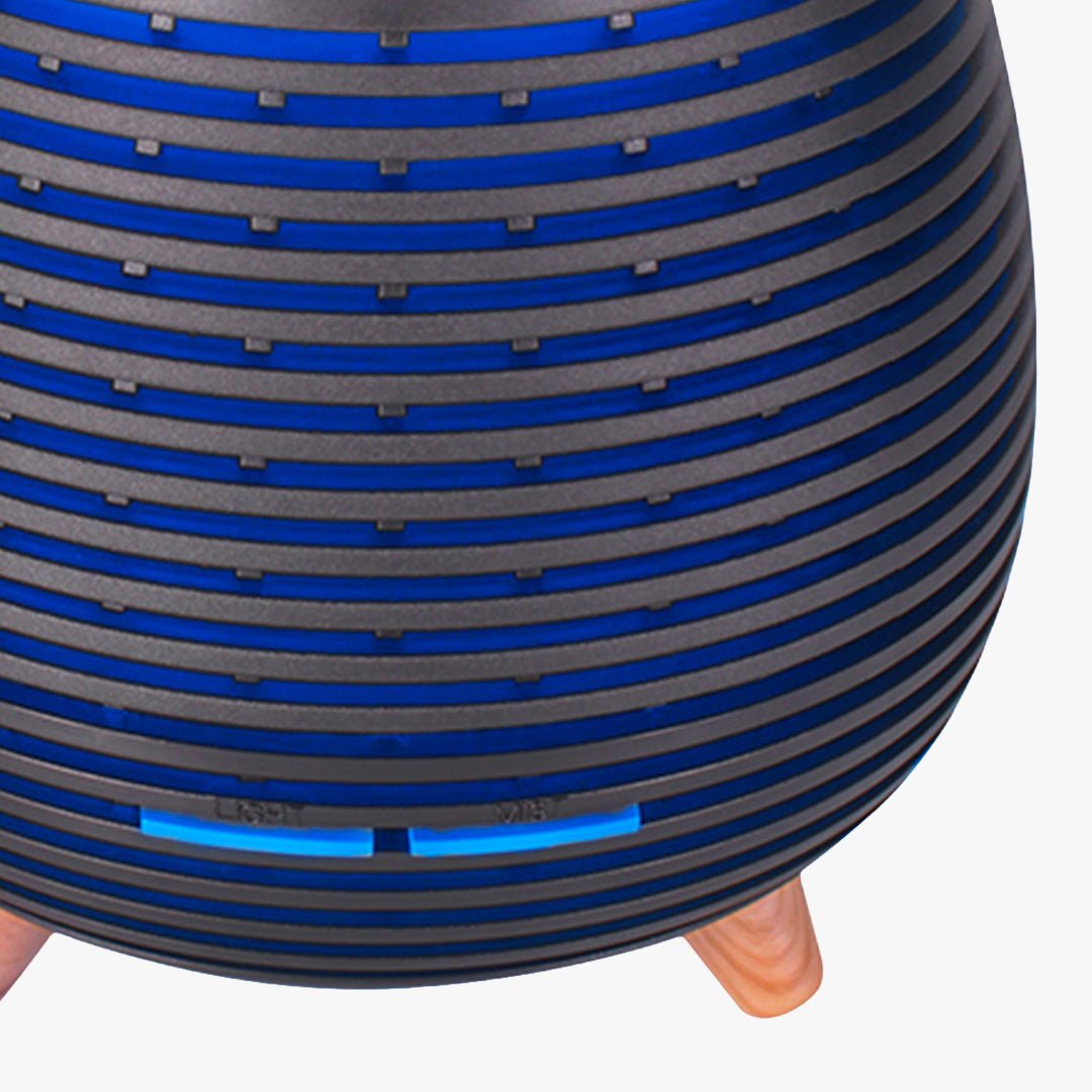 HELYR Diffuseur d'huiles essentielles à LED noir