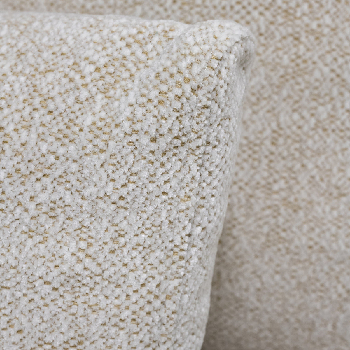 HILONA U Canapé panoramique tissu beige - Angle droit