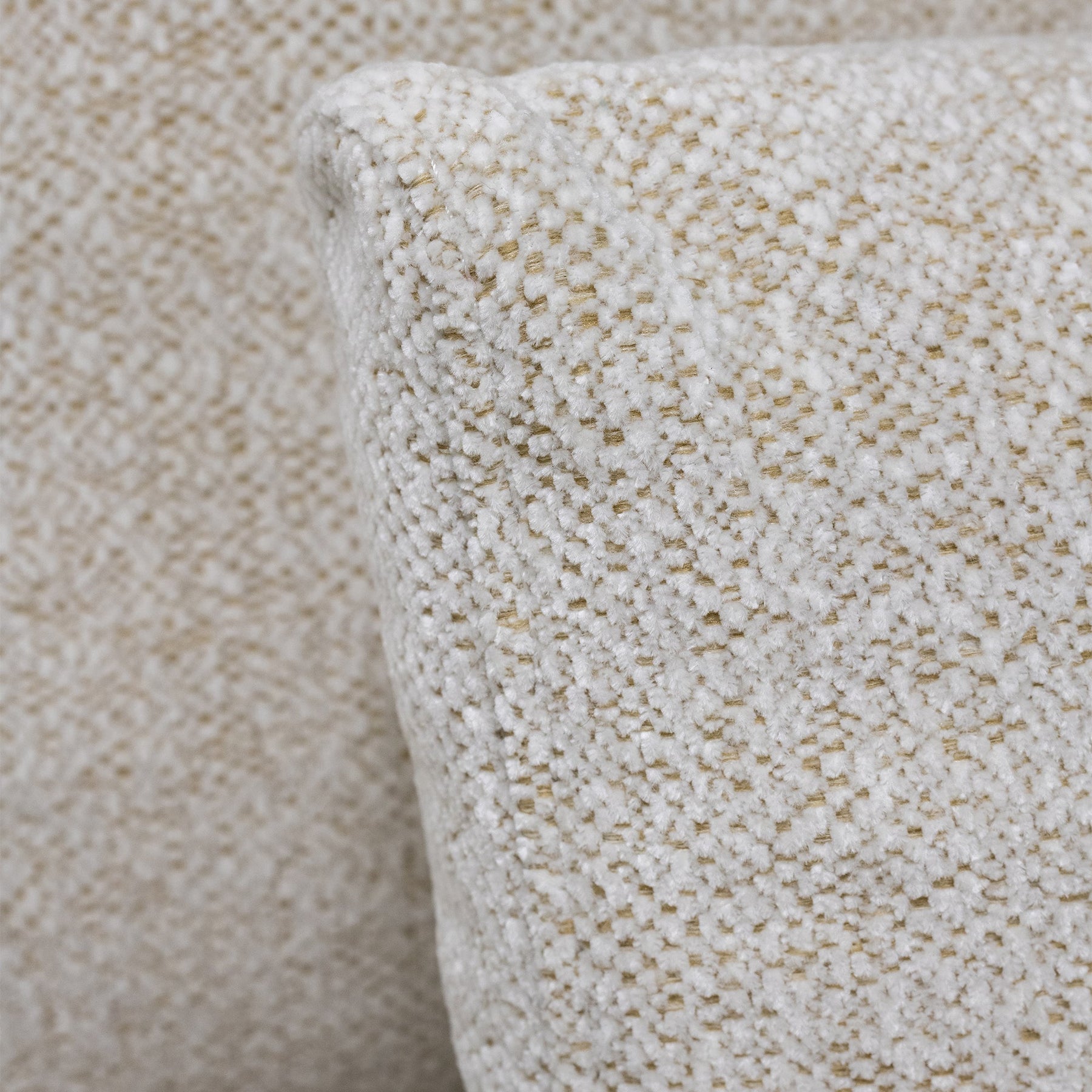 HILONA U Canapé panoramique tissu beige - Angle gauche