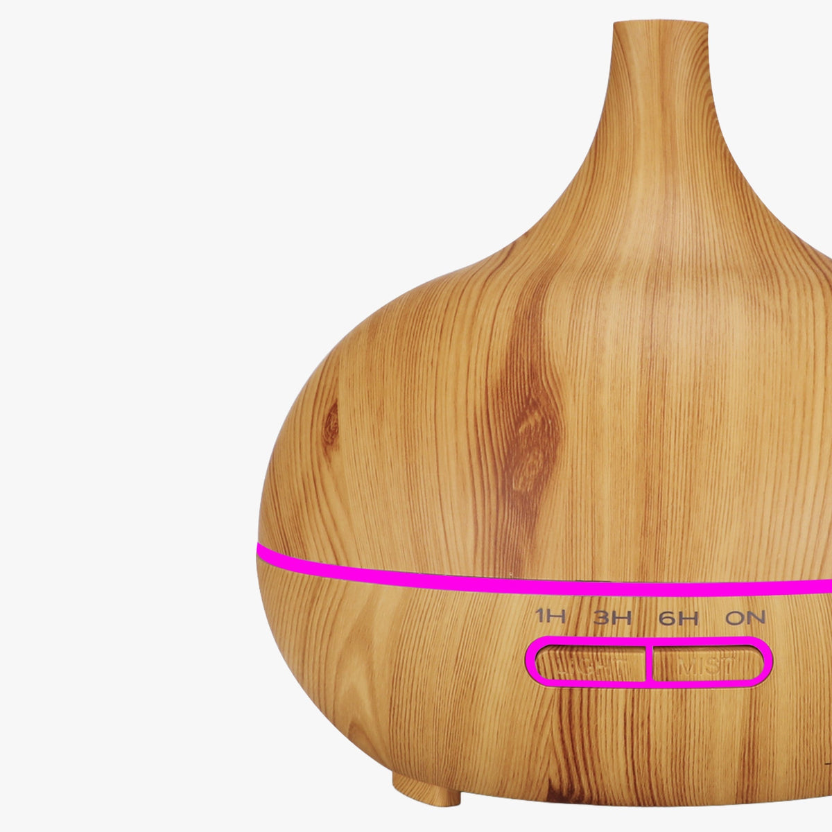 ILAYA Diffuseur d'huiles essentielles couleur bois à LED