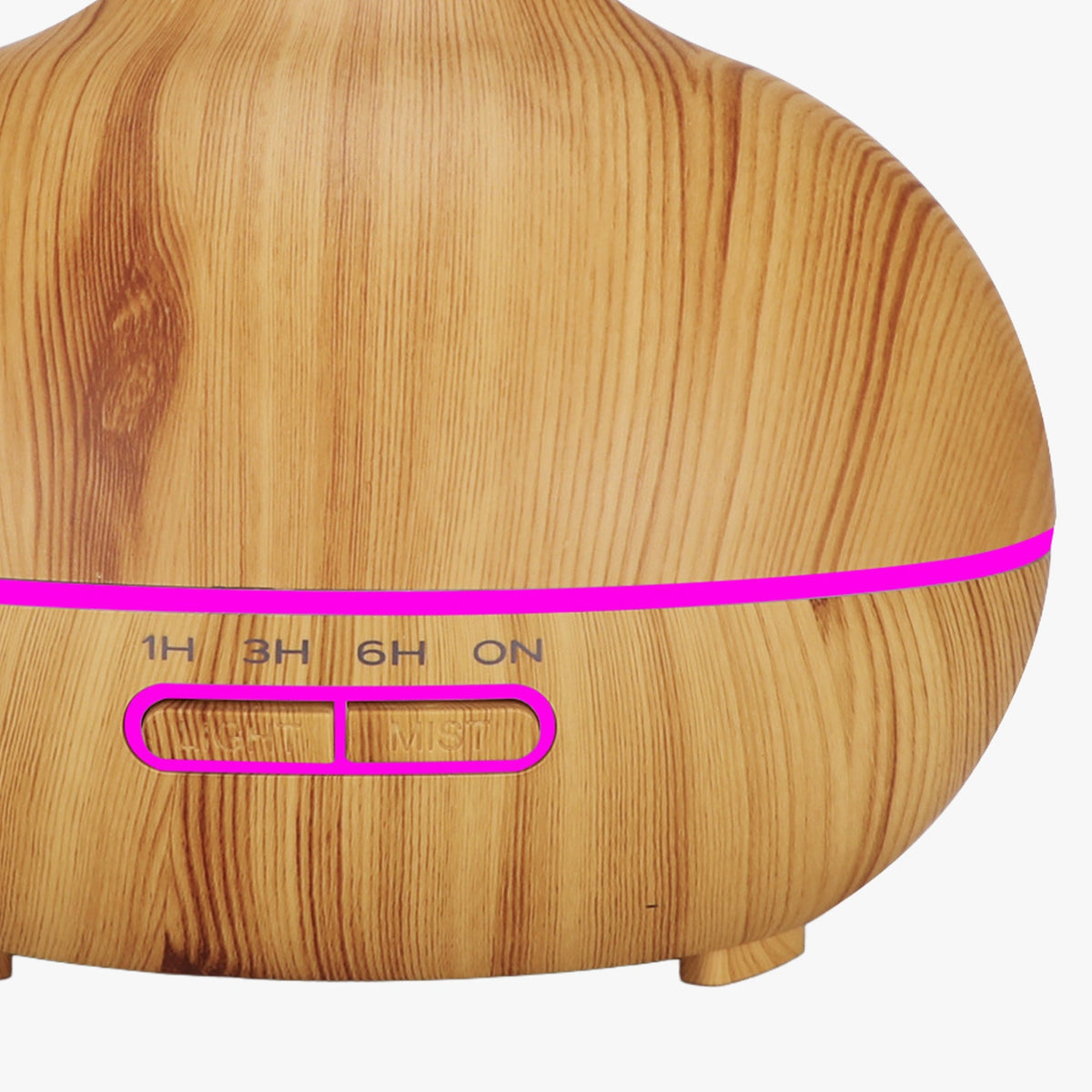 ILAYA Diffuseur d'huiles essentielles couleur bois à LED
