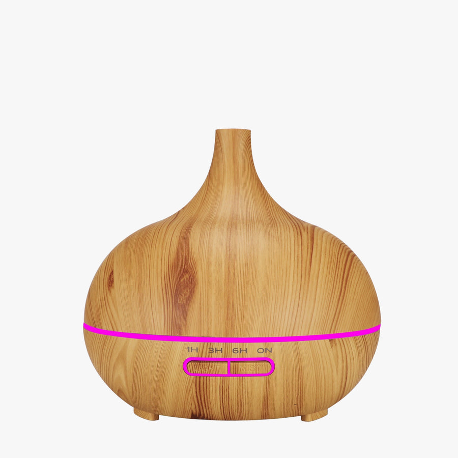 ILAYA Diffuseur d'huiles essentielles couleur bois à LED