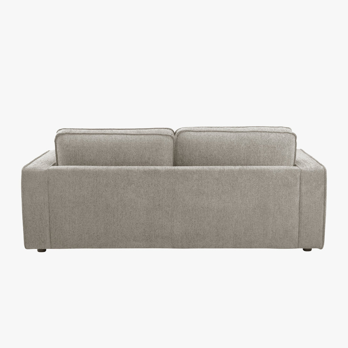 KALYA Canapé 3 places en tissu taupe