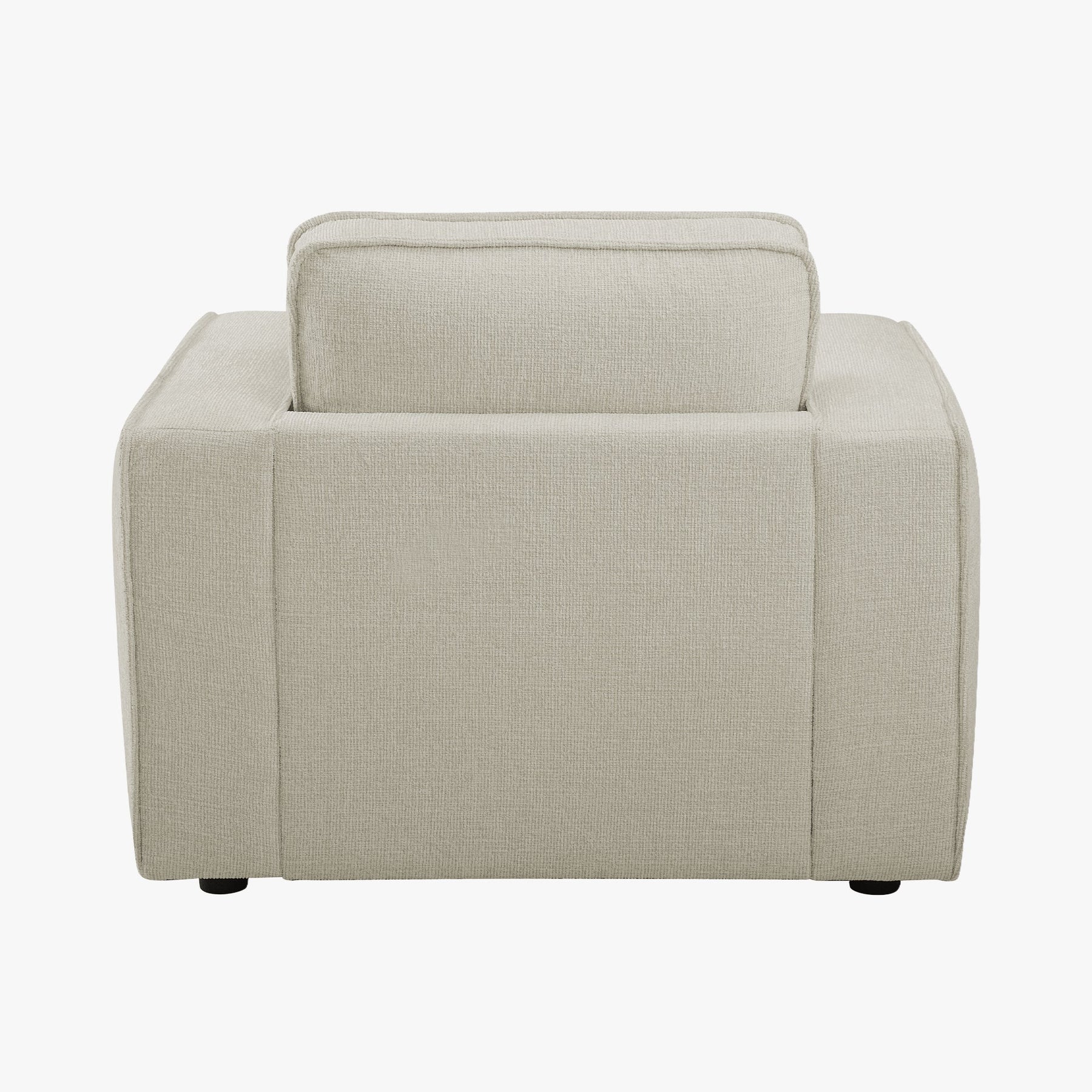 KALYA Fauteuil en tissu beige