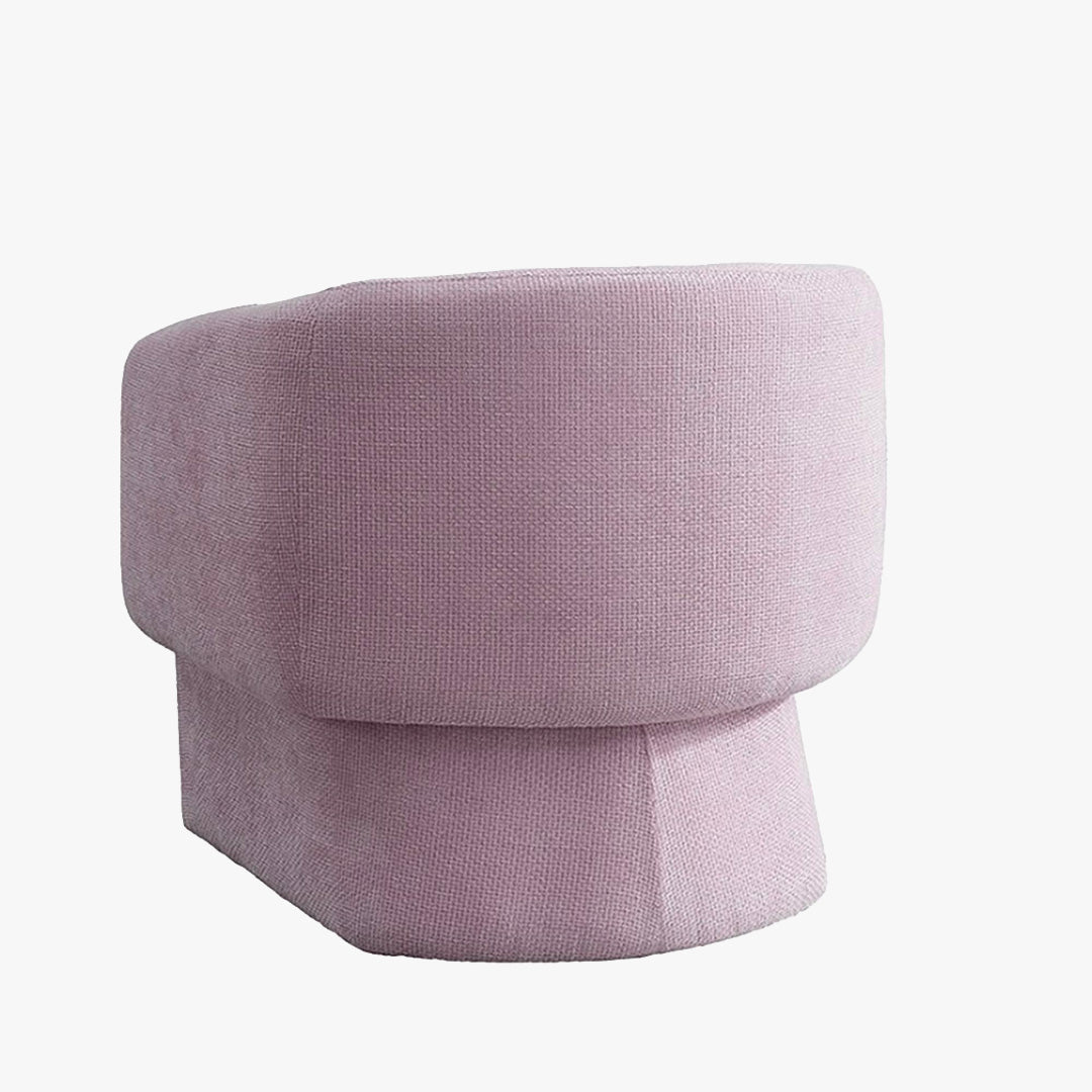 KAYLI Fauteuil cabriolet en tissu rose