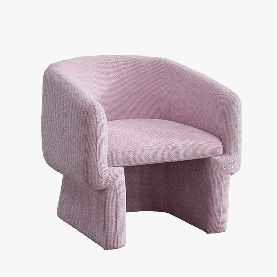 KAYLI Fauteuil cabriolet en tissu rose