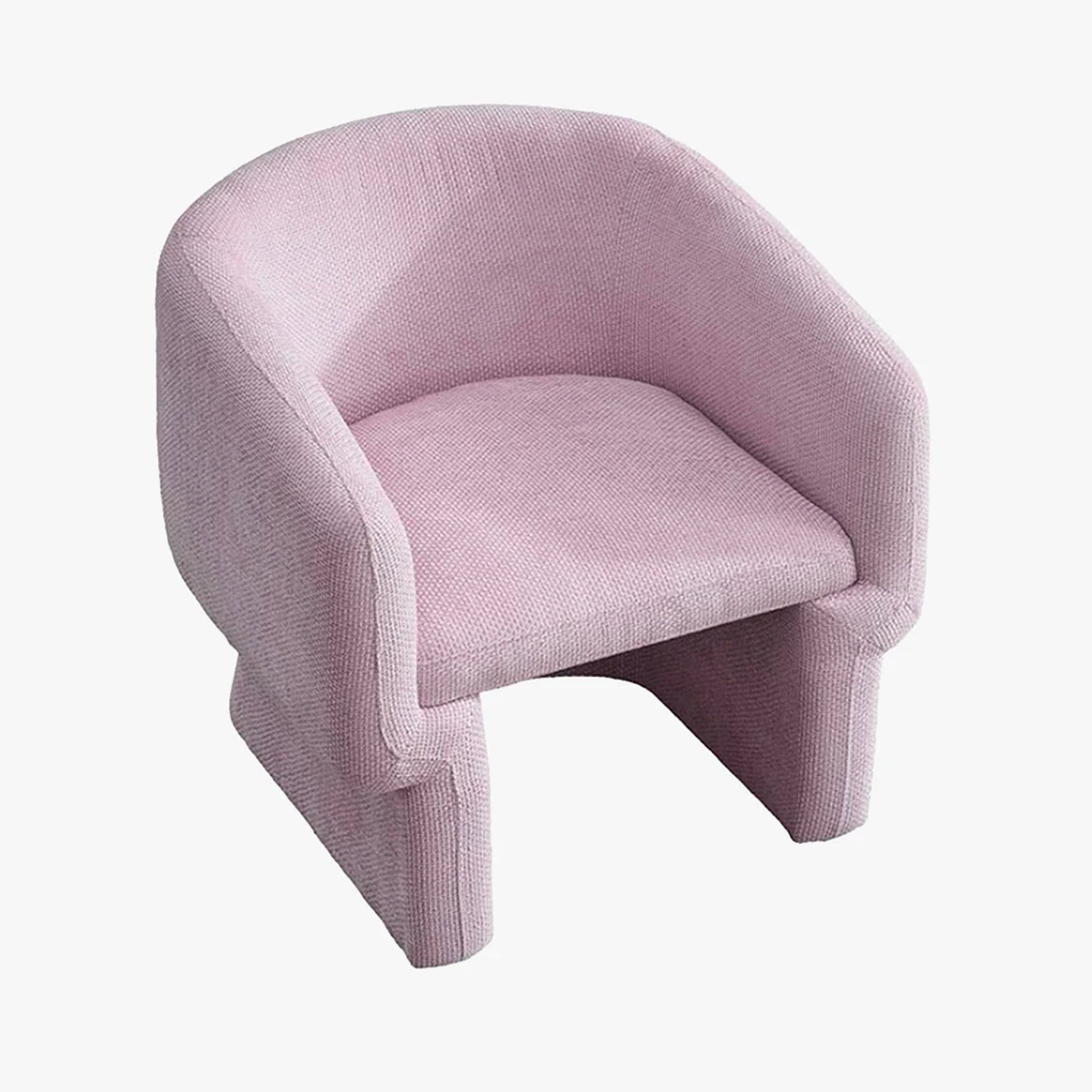 KAYLI Fauteuil cabriolet en tissu rose