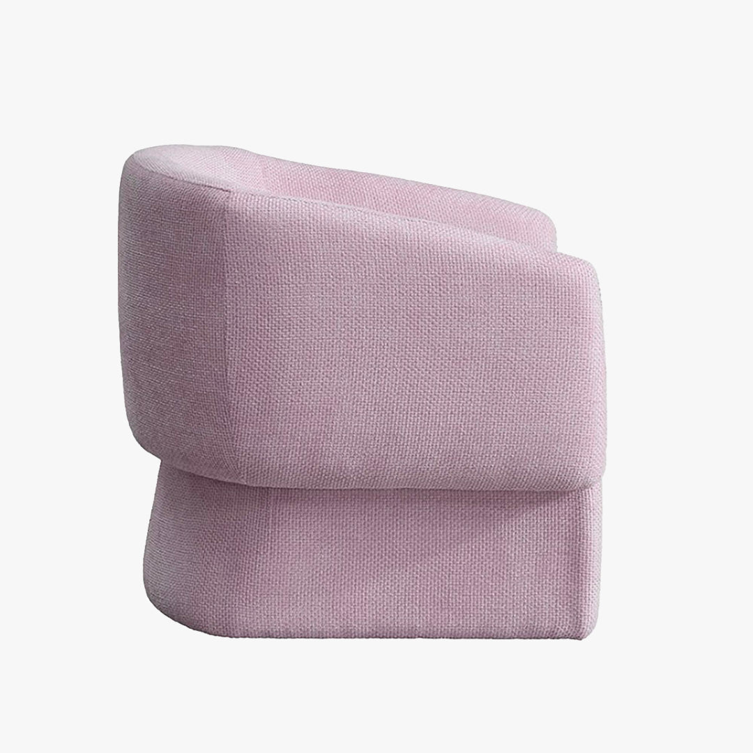 KAYLI Fauteuil cabriolet en tissu rose
