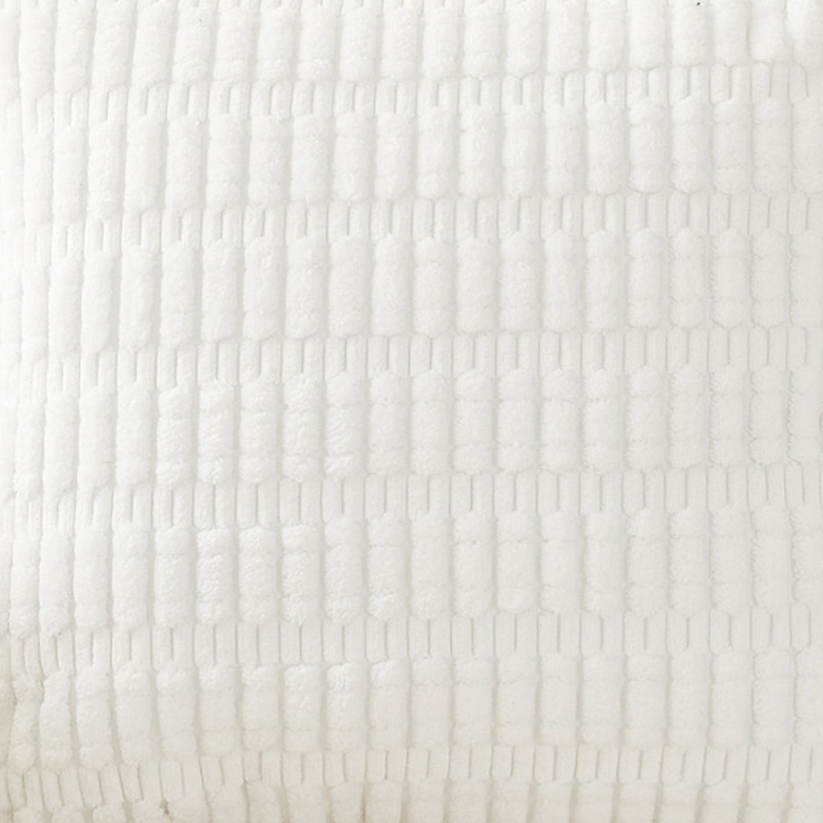 LEYSIA Coussin carré en tissu blanc 43x43 cm