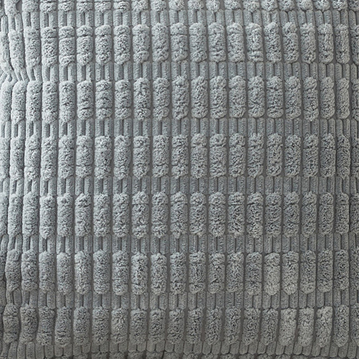 LEYSIA Coussin carré en tissu gris 43x43 cm
