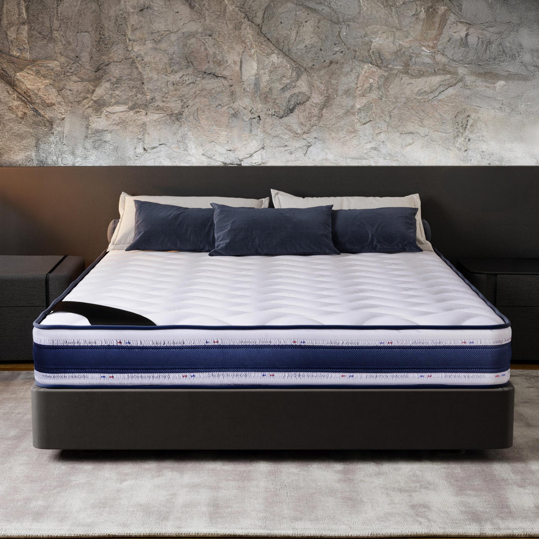 MATIAS Matelas mémoire de forme épaisseur 22 cm - 140x190 cm