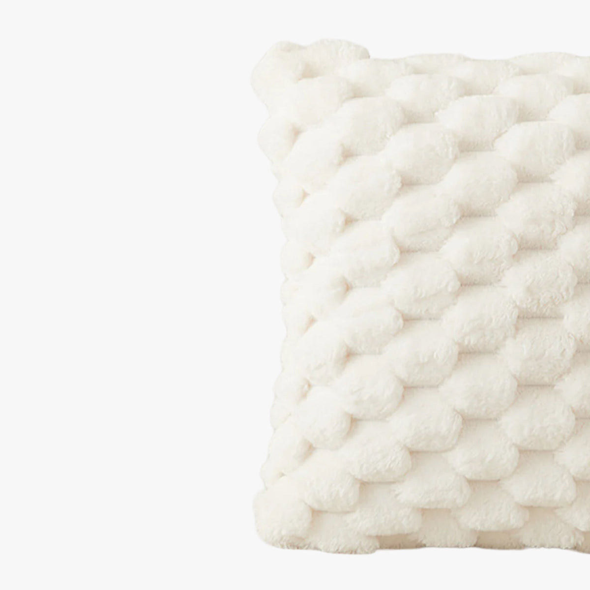 MEYS Coussin carré en tissu blanc 45x45 cm