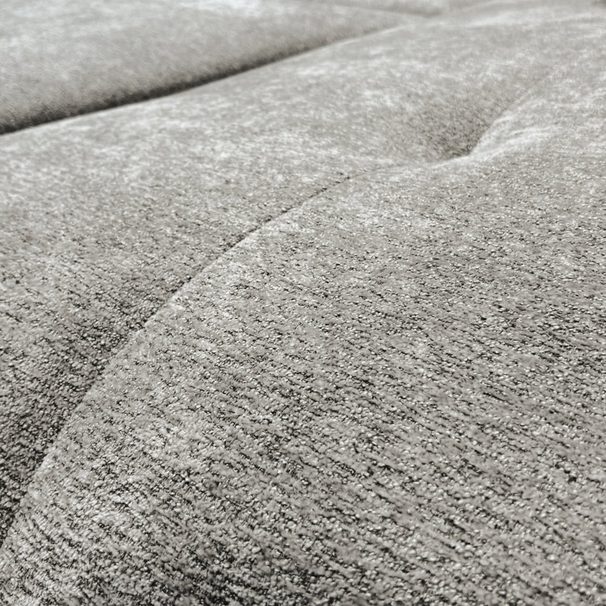 MIREL Canapé d'angle convertible en tissu taupe - Angle droit