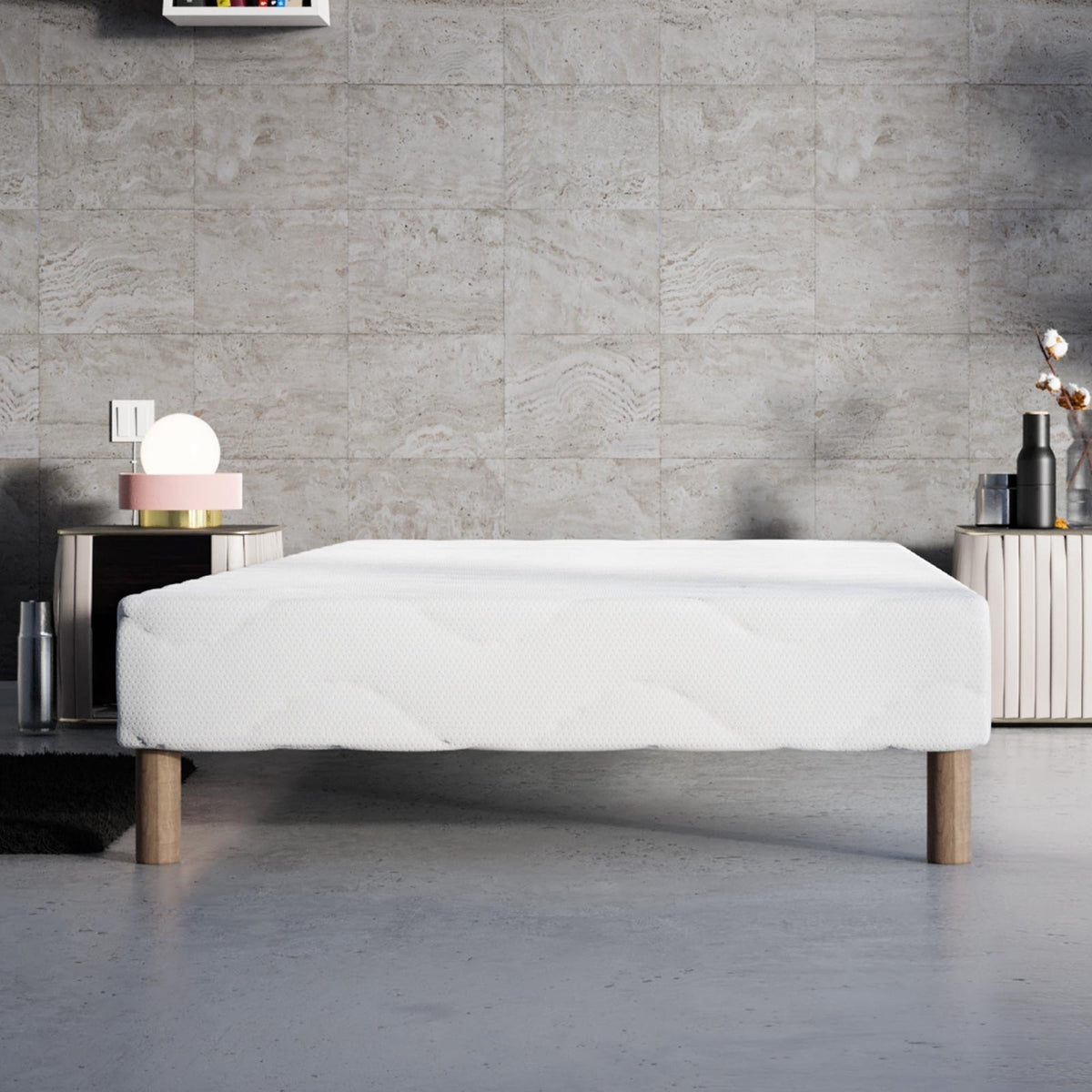 MOONLIGHT Sommier 90x200 + 4 pieds