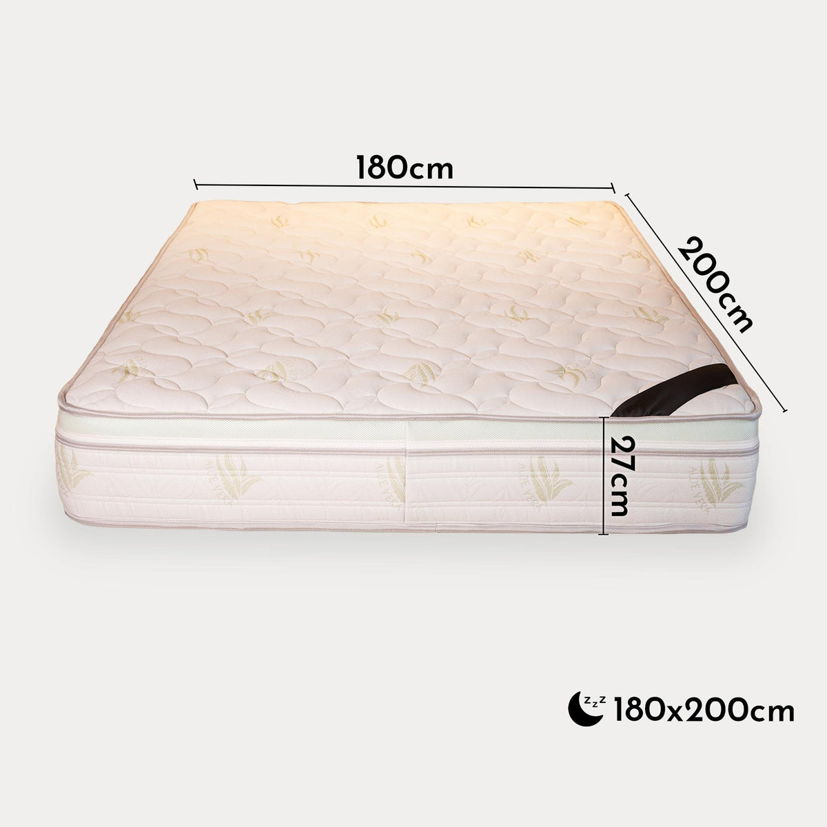 PEACE Matelas mémoire de forme Hauteur 27 cm -  180 x 200 cm