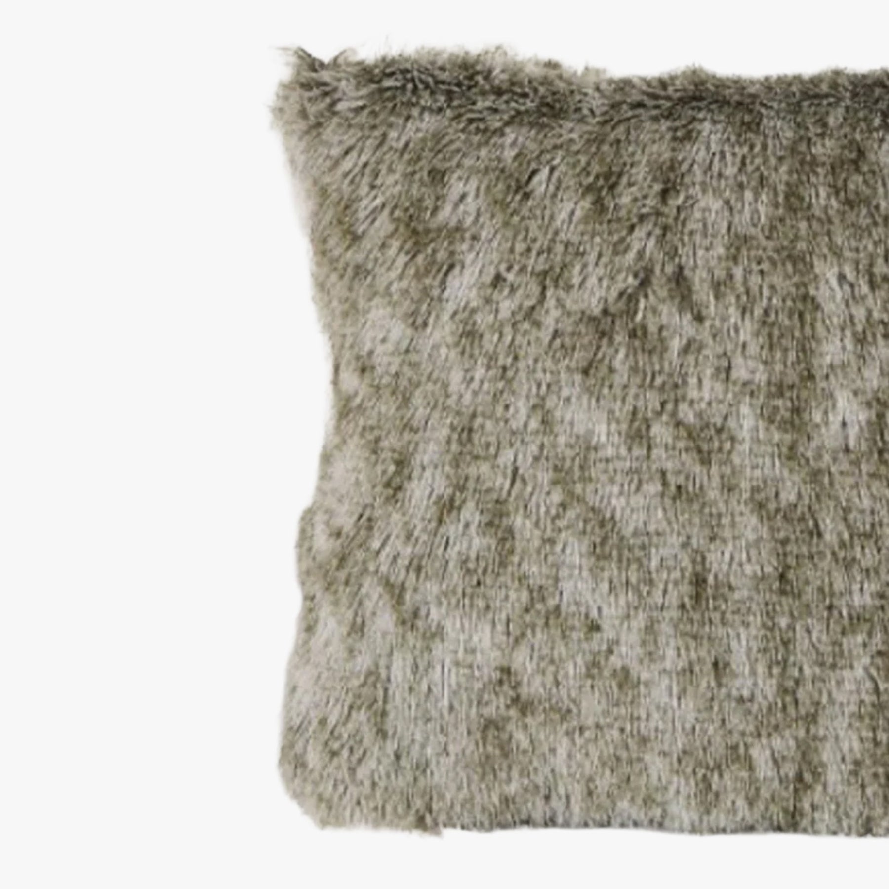 PERLA Coussin carré en tissu beige 42x42 cm
