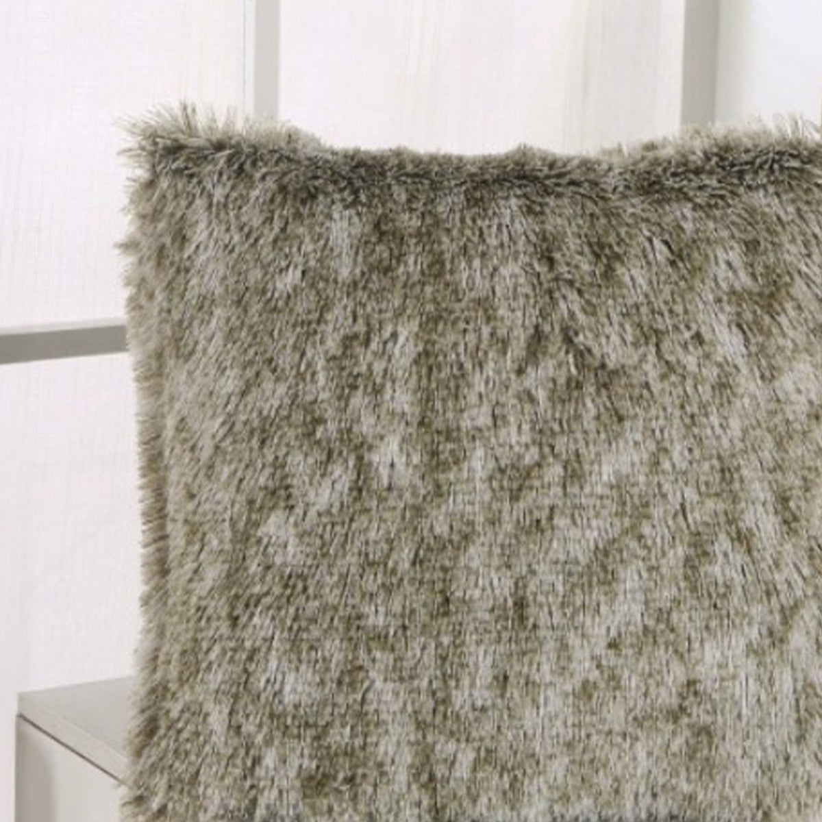 PERLA Coussin carré en tissu beige 42x42 cm