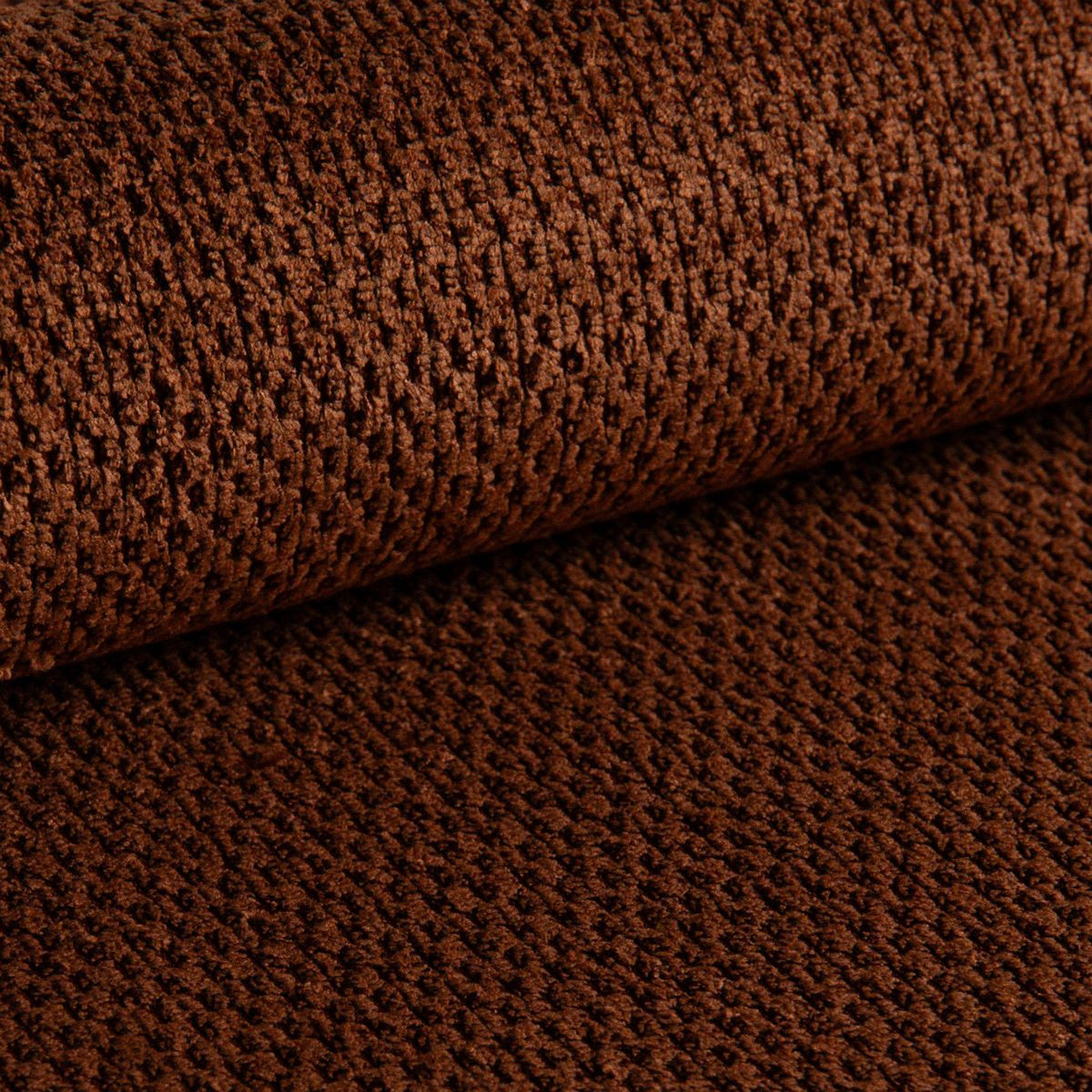 ROSA Canapé 3 places convertible avec coffre en tissu terracotta