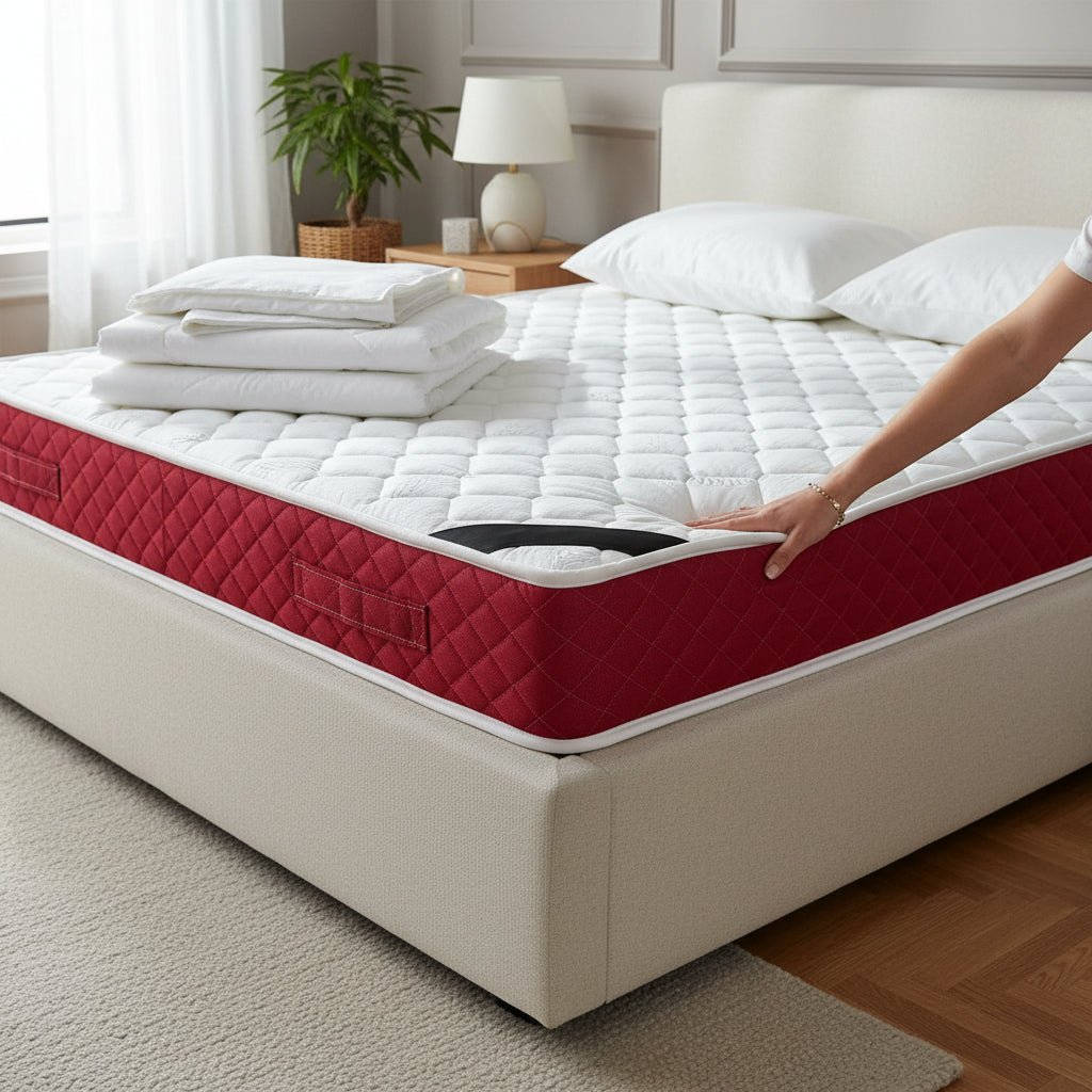 ROSSO Matelas en mousse 140x190 cm épaisseur 25 cm