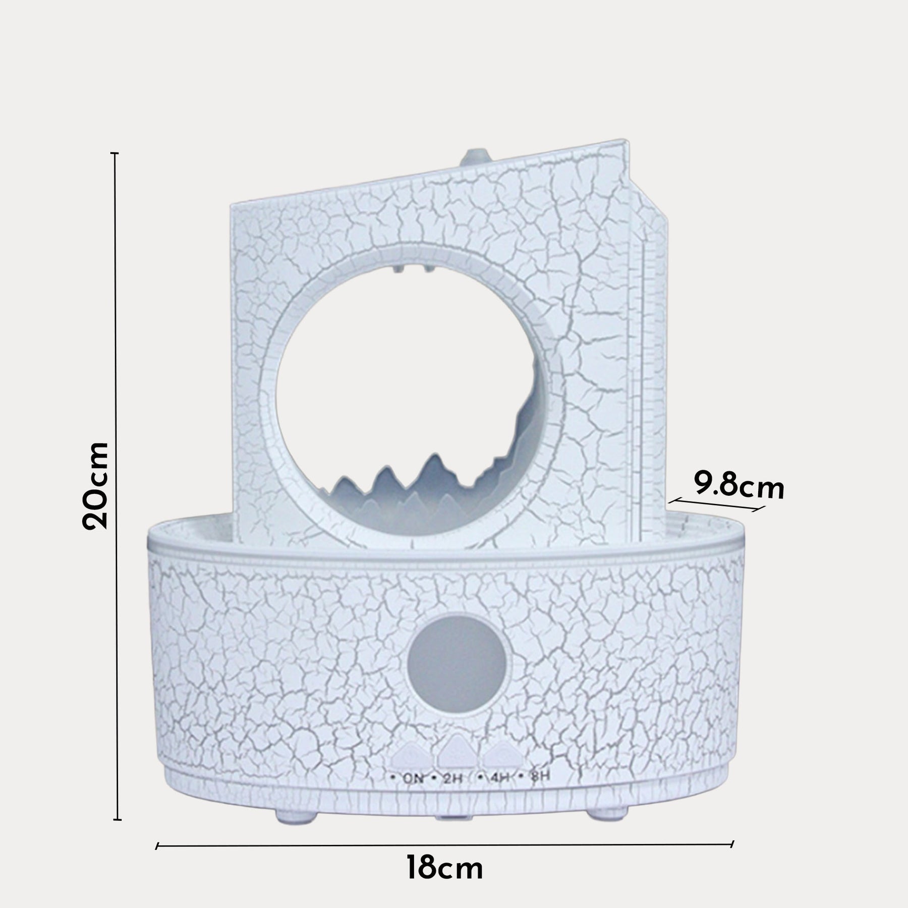 SHIVA Diffuseur d'huiles essentielles à LED blanc