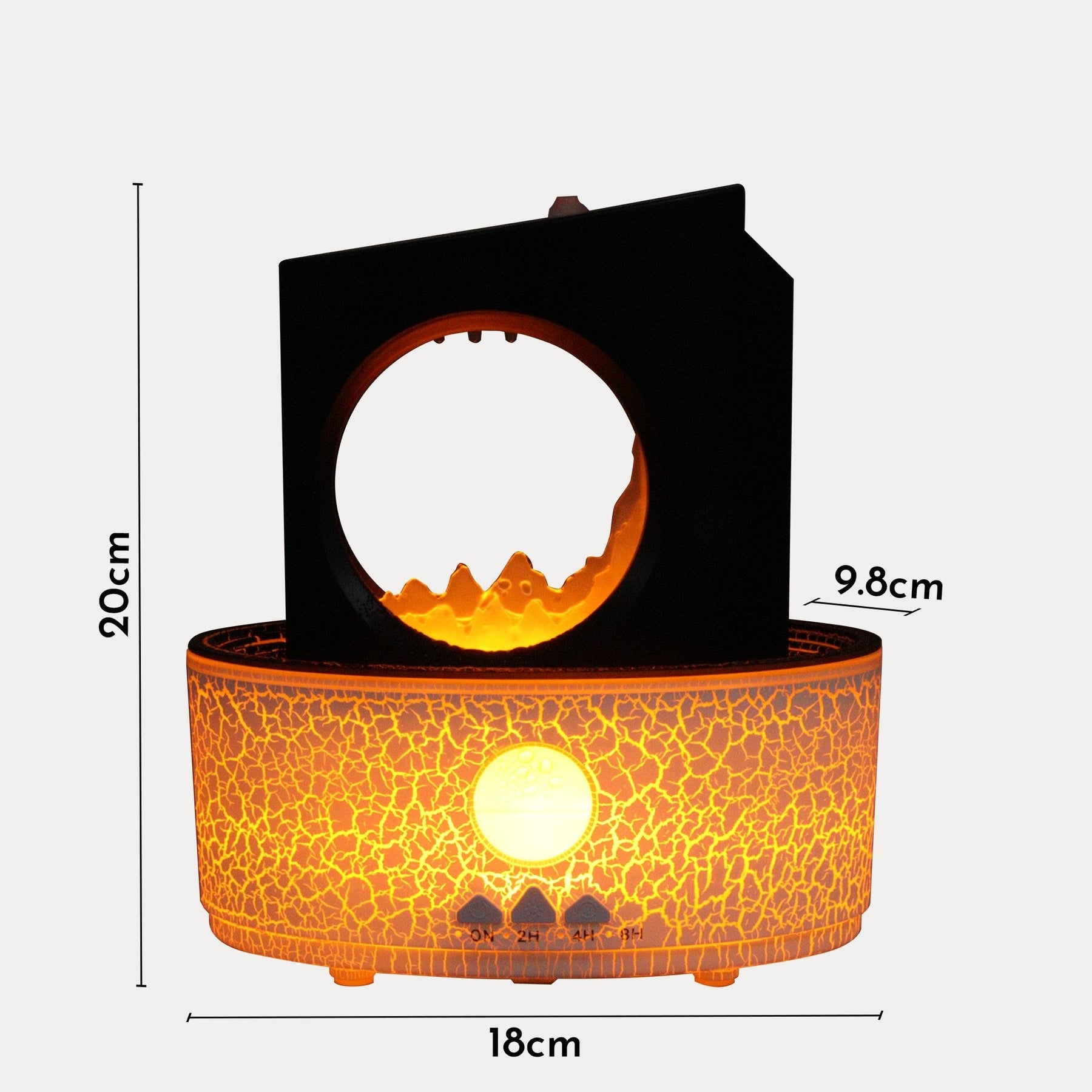 SHIVA Diffuseur d'huiles essentielles à LED noir