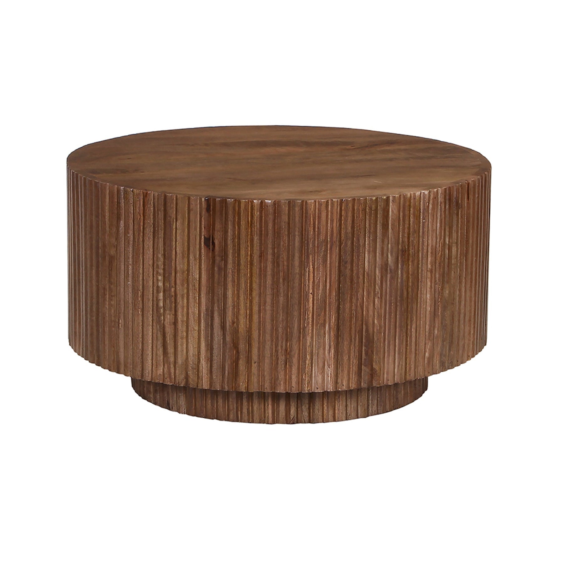 VICTOR Table basse bois de manguier brun clair 70 cm