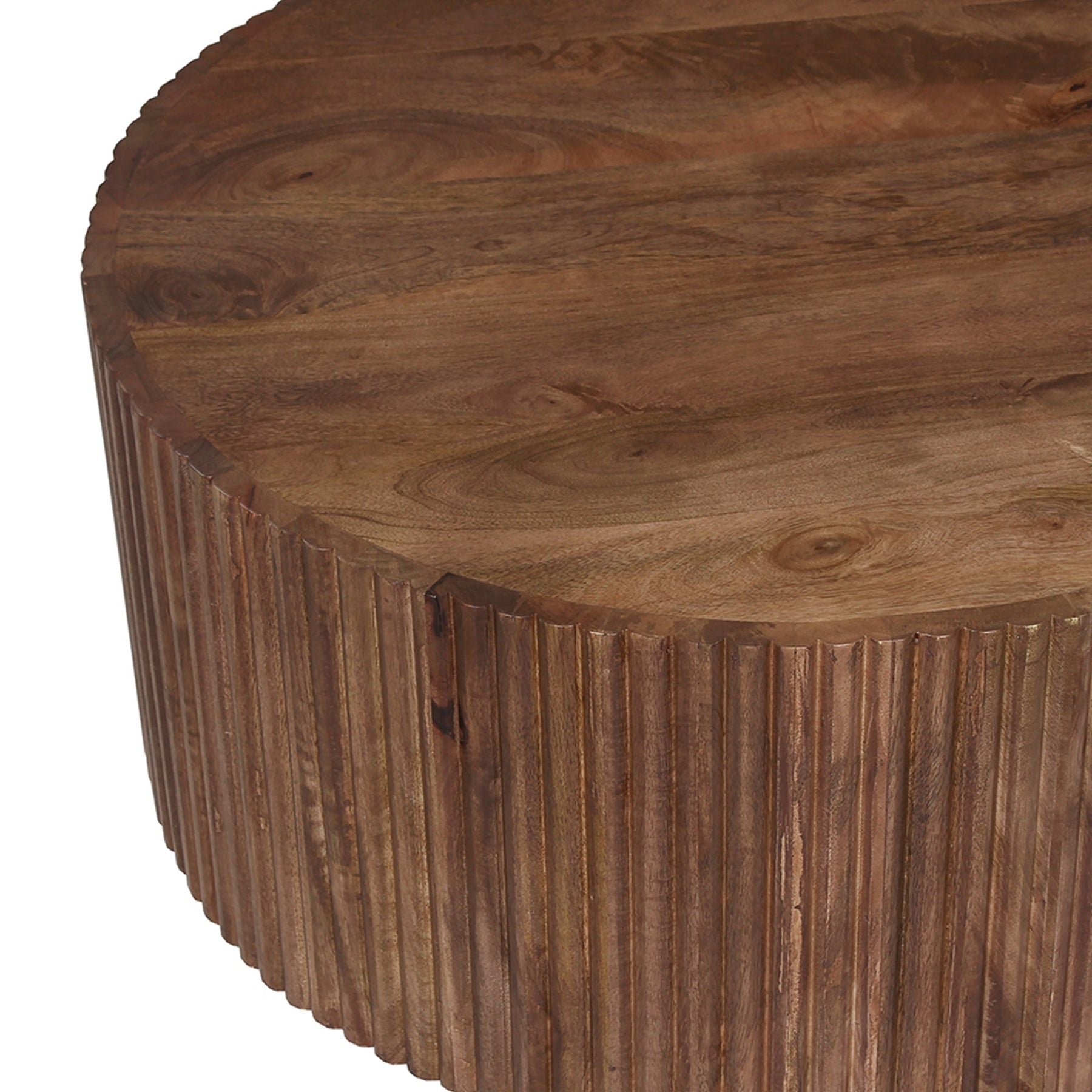 VICTOR Table basse bois de manguier brun clair 70 cm