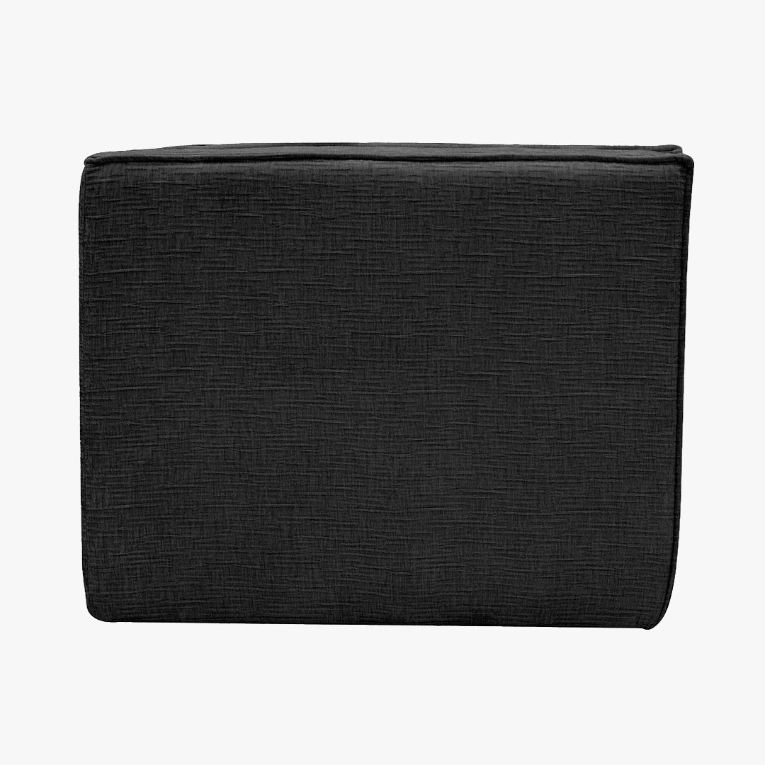 ZEYNA Fauteuil modulable angle réversible tissu noir